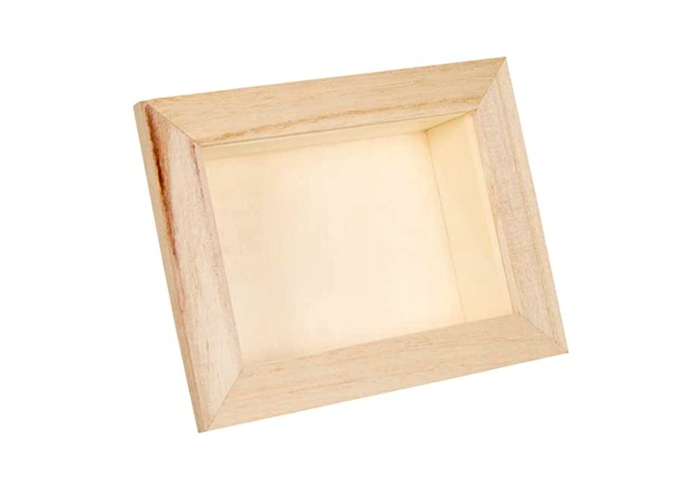 Rectangular Wooden 3-D Deep Shadow Box Frame with Removable Perspex 8 x ...