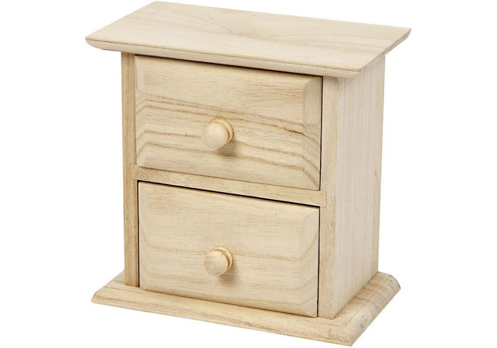 Set of outlet wooden drawers