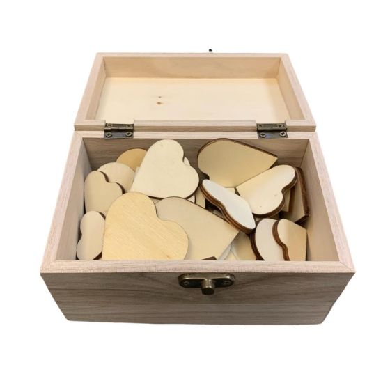 Smaller Wooden Trinket & Favour Boxes - Plain Wooden Boxes & Crates