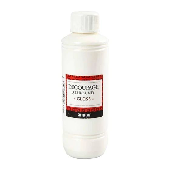 Decoupage Allround Gloss Adhesive & Varnish 250ml