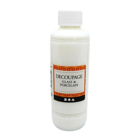 Decoupage Glass and Porcelain Adhesive & Varnish 250ml