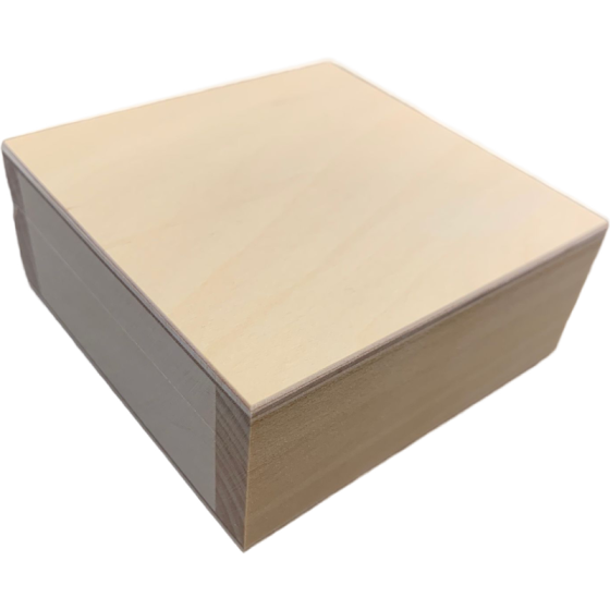 Seconds Quality - Small 8.5cm Square Box with Hinged Lid
