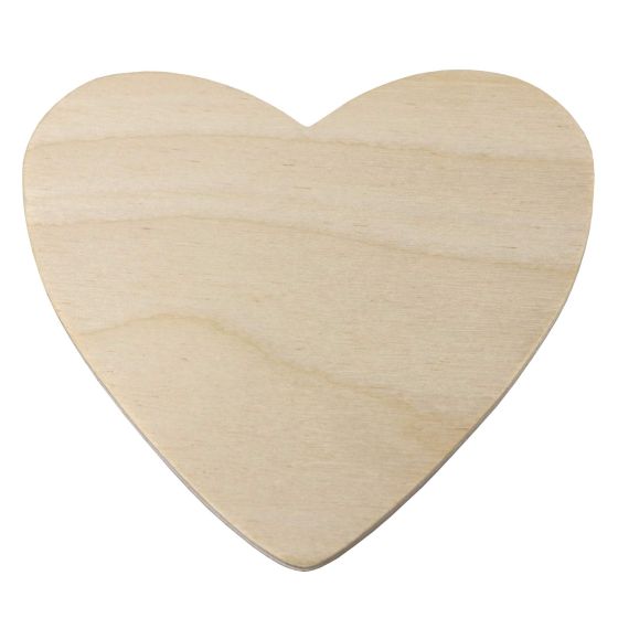 11cm Wooden Heart