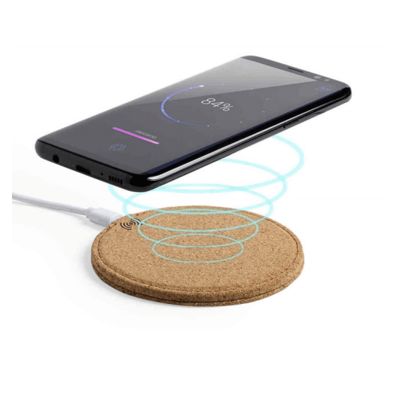 Cork Wireless Charger / Charging Pad - Round