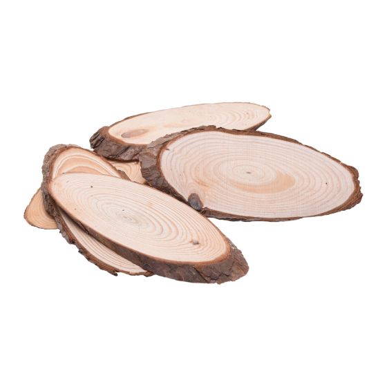 Rustic Oval Wooden Slices