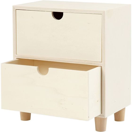 Chunky set of 2 mini drawers - ideal storage for jewellery, treasures or hair accessories 