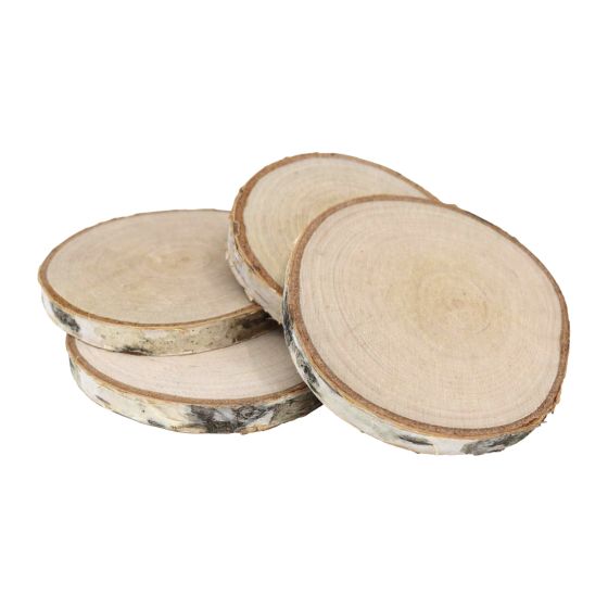 Plain Wooden Log Slices & Coasters