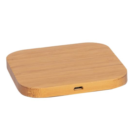 Square Bamboo Wireless Phone Charging Pad