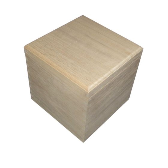 20cm Cube Square Box with Removable Lid - WBM0020