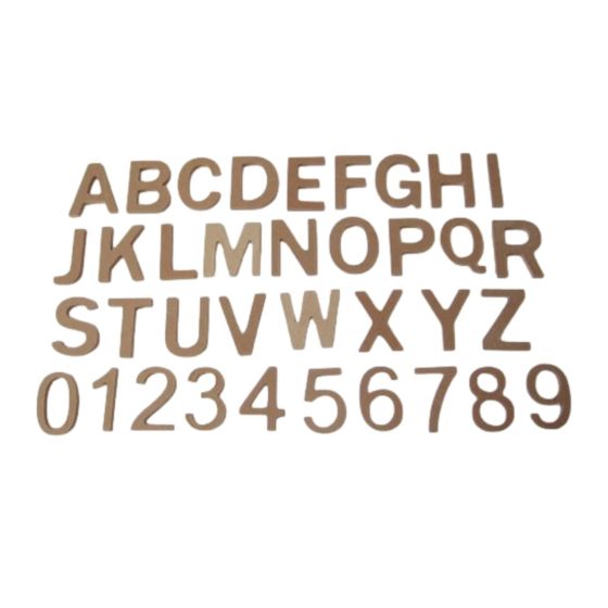 4.4cm MDF Numbers & Letters