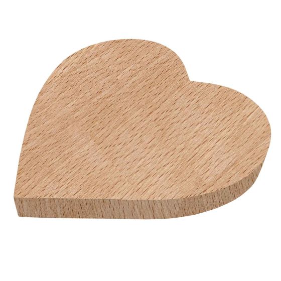 11cm Heart Coaster with Straight Edges - WBM8013