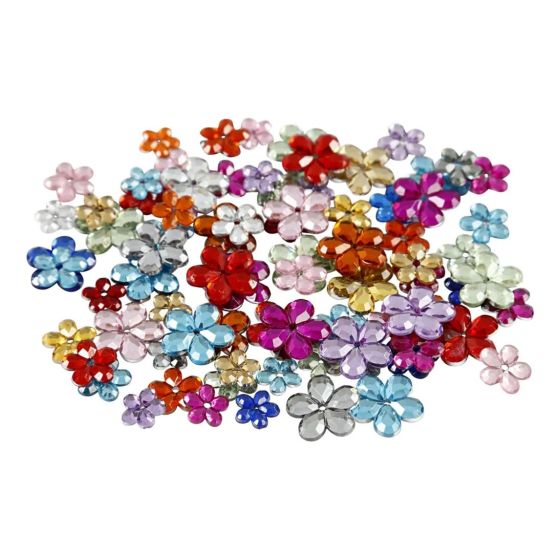 Approx. 250 Flower Shaped Rhinestones/Gems