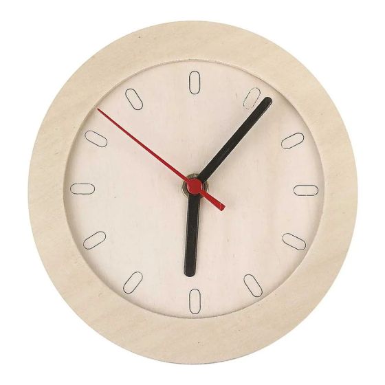 Plain Plywood Clock to Assemble and Decorate
