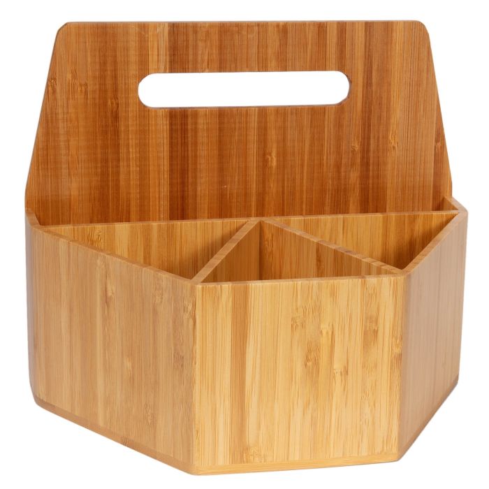 Mobilevision Bamboo Small Storage Box with Lid Included
