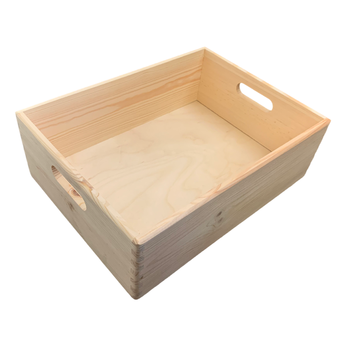 Unfinished wood box with handle new arrivals