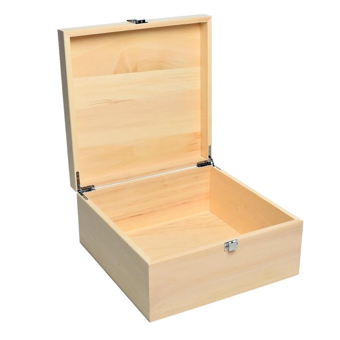 Square wooden shop boxes for sale