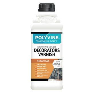 Clear Multi-Purpose Acrylic GLOSS Varnish for Interior & Exterior Surfaces