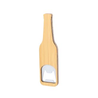 Mini Bottle Shaped 12cm Bamboo Bottle Opener