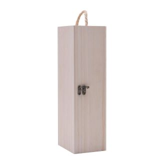 WBM1662 - 35cm Hinged Wine/Champagne Box with Rope 