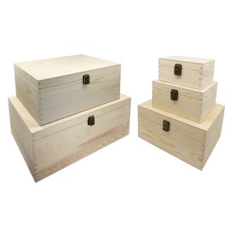 Luxury Pine Deep Rectangular Boxes