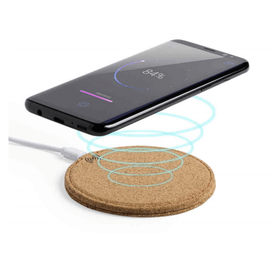 SALE ! Cork Wireless Charger / Charging Pad - Round (end of line)