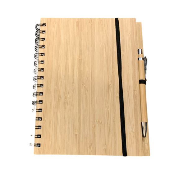 Gorgeous Eco-friendly Bamboo Notebook & Matching Bamboo Pen