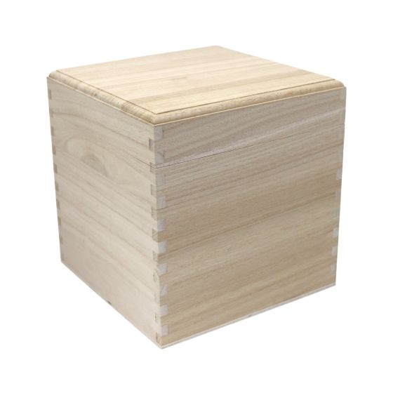 17cm Cube Square Box with Removable Lid - WBM0021