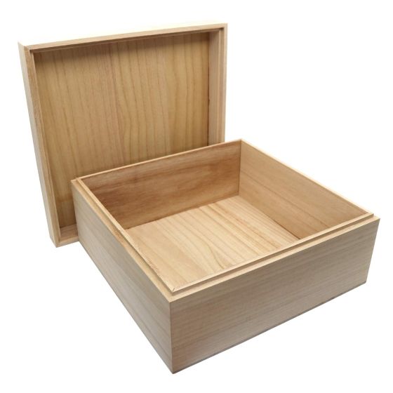 28cm Lift-off Lid Square Box - WBM7009
