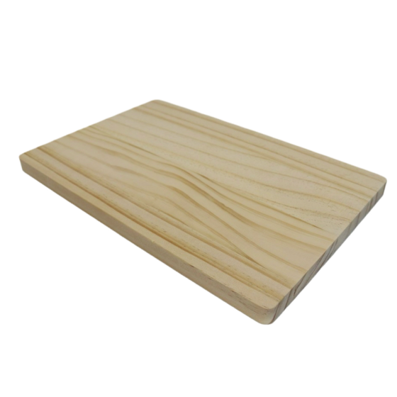 Plain Budget Pine Wooden 30cm Rectangular SANTA or Christmas Eve Board - Unvarnished