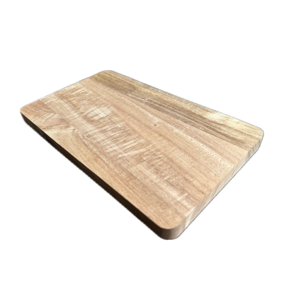 24cm Rectangular Solid Plain Acacia Wood Chopping Board or Plaque