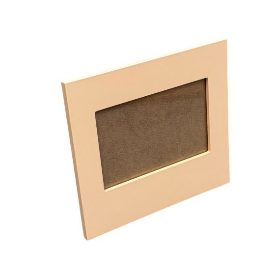 Soft Peach Painted 20cm Rectangular Wooden Photo Frame - Self Standing