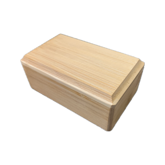 13cm Solid Rectangular Bamboo Urn / Casket