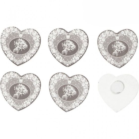 Wood heart Stickers