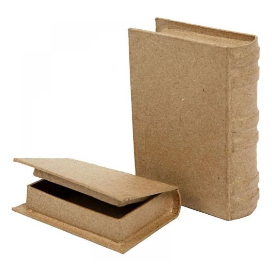 Pair of Papier Mache Mini Books