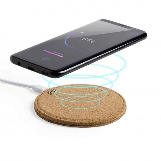 SALE ! Cork Wireless Charger / Charging Pad - Round (end of line)