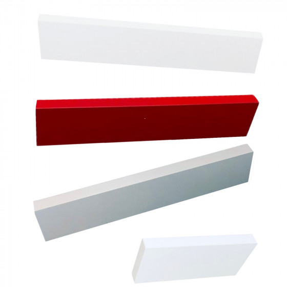 Long Slim Plain Painted Wooden Plaques or Blank Signs - Choose Colour & Size