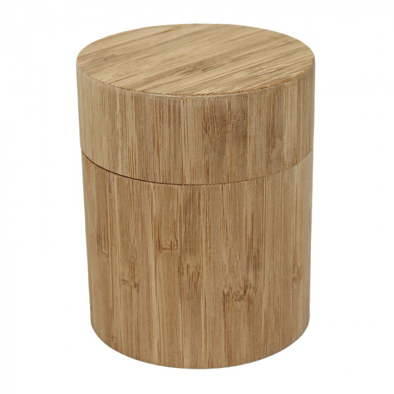 Small Bamboo Ashes Scatter Tube or Mini Urn with Organza Bag - 10x8.3cm