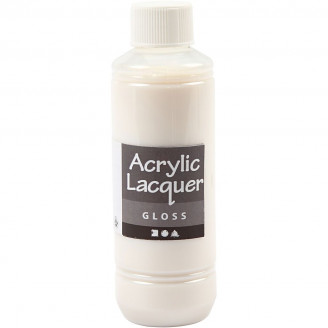 Clear Acrylic GLOSS Lacquer / Crafts Varnish - 250ml