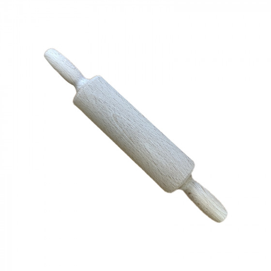 LIMITED EDITION! Mini 22cm Solid Beech Wooden Rolling Pin with Handles for Kids Crafts or Baking